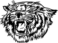 Bobcat Head Mascot Decal / Sticker