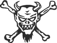 Skull Decal / Sticker N1