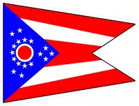Ohio Flag Decal / Sticker 02