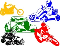 Custom VEHICLE CARTOON Decals and Stickers. Any Size & Color