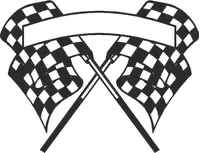 Checkered Flag Decal / Sticker 21