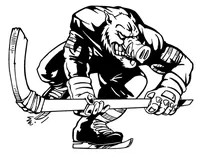 Hockey Razorbacks Mascots Decal / Sticker 1