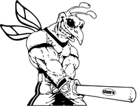 Baseball Hornet, Yellow Jacket, Bee Mascot Decal / Sticker