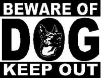 Custom BEWARE OF Decals and BEWARE OF Stickers Any Size & Color