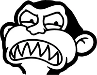 Family Guy Evil Monkey Decal / Sticker 03