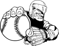 Knights Baseball Mascot Decal / Sticker