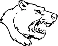 Bear Head Mascot Decal / Sticker
