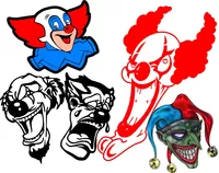 Custom CLOWN Decals and CLOWN Stickers. Any Size & Color