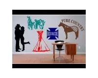 COWBOY and WESTERN WALL DECALS and WALL STICKERS