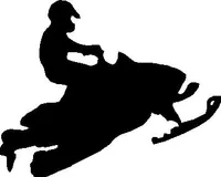 Snowmobile Jump Decal / Sticker