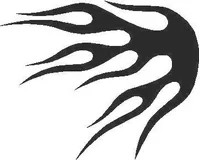 Flames Decal / Sticker 21