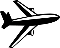 Airplane Decal / Sticker 04