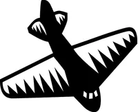 Airplane Decal / Sticker 05