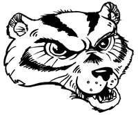 Wolverines / Badgers Mascot Decal / Sticker 4