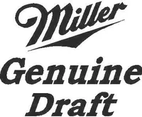 Miller Genuine Draft Decal / Sticker