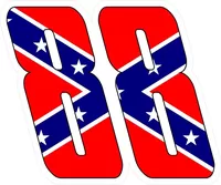 88 Confederate Flag My Puma Font Decal / Sticker 01