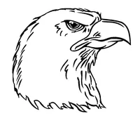 Eagles Mascot Decal / Sticker 6