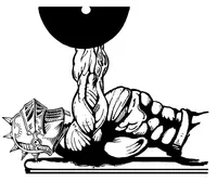 Weightlifting Knights Mascot Decal / Sticker 6