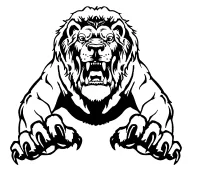 Custom LIONS Decals AND LION MASCOT Stickers Any Size & Color