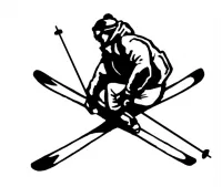 Custom SKIING Decals and SKIING Stickers Any Size & Color