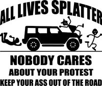 Custom All Lives Splatter Decals and Stickers - Any Size & Color