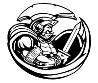 Trojans Mascot Decal / Sticker