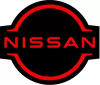 Black and Red Nissan Logo Decal / Sticker 11