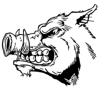 Razorbacks Mascots Decal / Sticker 5