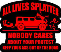All Lives Splatter Decal / Sticker 02