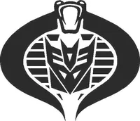 Decepticon Cobra Commander Decal / Sticker