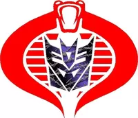 Cobra Commander Decepticon Purple Barbed Wire Decal / Sticker