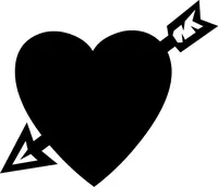 Heart with Arrow Decal / Sticker 14