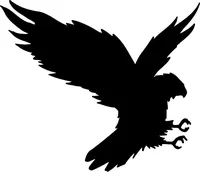Hawks / Falcons Full Mascot Decal / Sticker 101