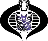 Cobra Commander Decepticon Purple Barbed Wire Decal / Sticker