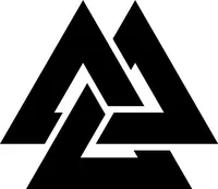 Norse Viking Warriors Valknut Decal / Sticker 02