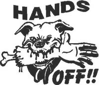 Hands Off Decal / Sticker