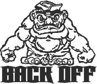 Back Off 1 decal / sticker