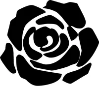 Rose Flower Decal / Sticker 01