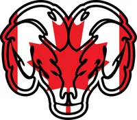 Canadian Flag Ram Decal / Sticker 0102