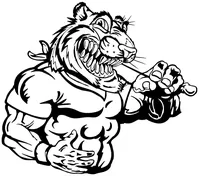 Tigers Mascot Decal / Sticker