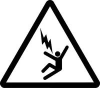 Electrocution Hazard Sign Decal / Sticker 03