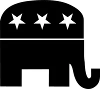 Republican Elephant GOP Decal / Sticker 03