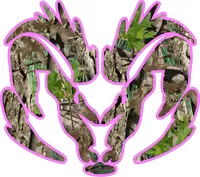 Pink Heavy Timber Camo Ram Decal / Sticker