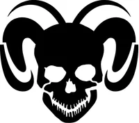 Ram Skull Decal / Sticker 20