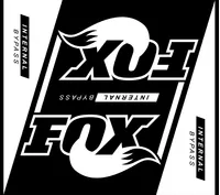 Black and White Fox Racing Shox Reservoir Wrap Decal / Sticker 19