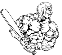 Baseball Knights Mascot Decal / Sticker 4