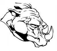 Custom RHINO Decals AND RHINO MASCOT Stickers Any Size & Color