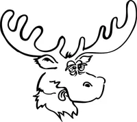 Moose Decal / Sticker 01