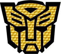 Gold Engine Turn Autobot Decal / Sticker