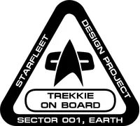 Trekkie on Board Decal / Sticker 03